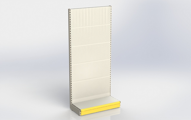 Wall rack Perforation White h:215/47