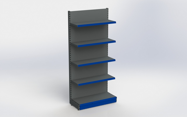 Wall shelving unit Anthracite h:210/57