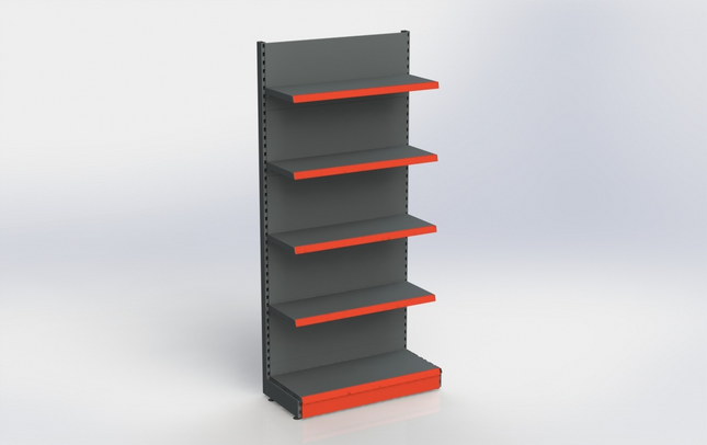 Wall shelving unit Anthracite h:210/57
