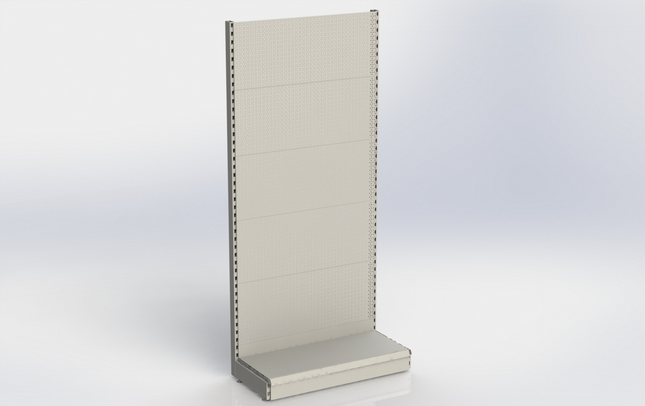 Wall rack Perforation Gray h:210/57