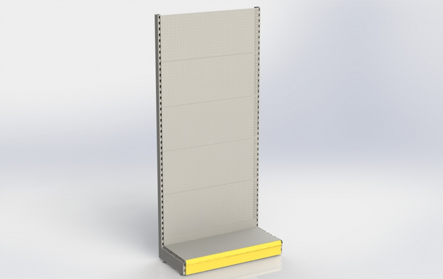 Wall rack Perforation Gray h:215/57