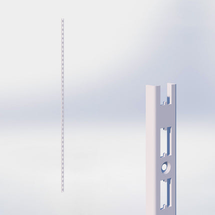 Wandrail - H200 x B3 x D2,5 cm - Wit