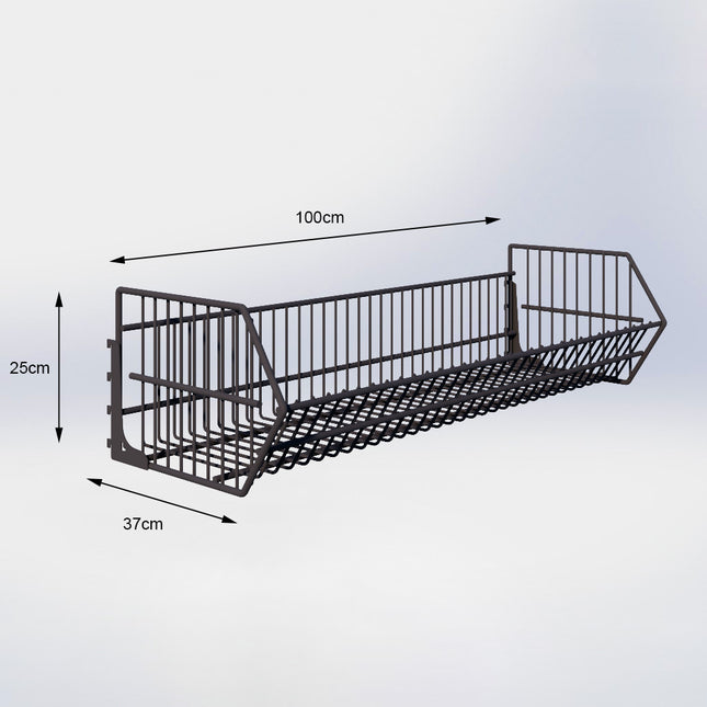 Draadmand Antraciet (D x B) 37 cm x 100 cm