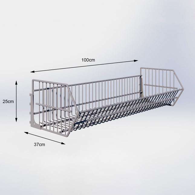 Draadmand Grijs (D x B) 37 cm x 100 cm