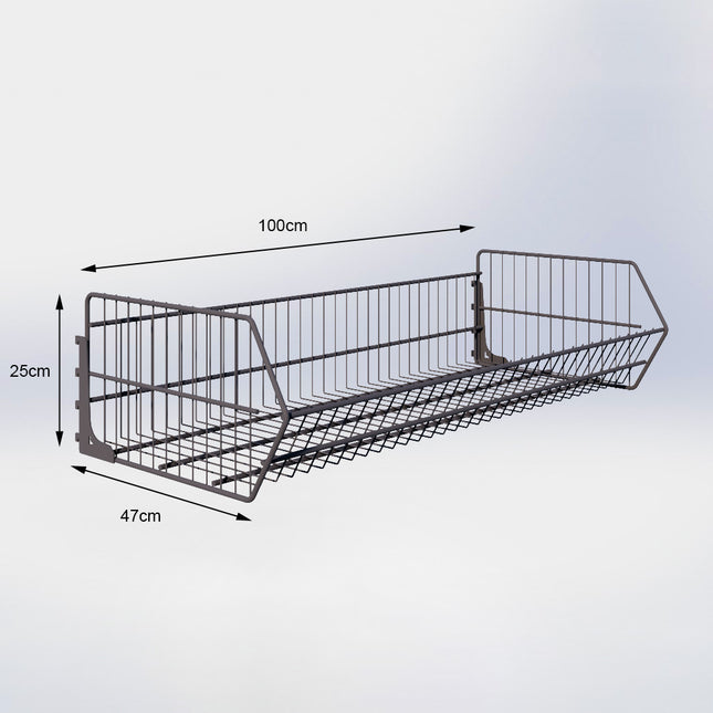 Draadmand Antraciet (D x B) 47 cm x 100 cm