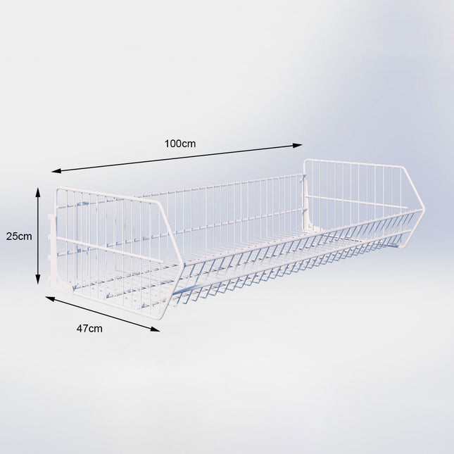 Draadmand Wit (D x B) 47 cm x 100 cm