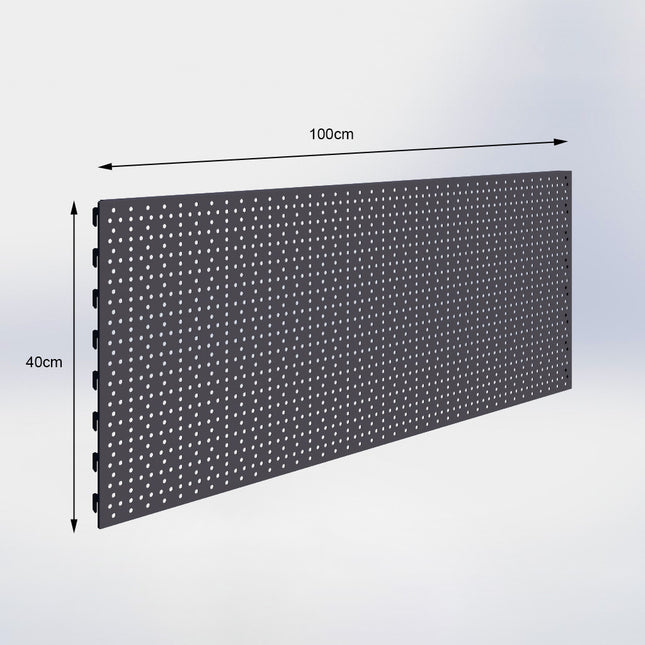 Winkelstelling achterwand perforatie Antraciet (H x B) 40 cm x 100 cm