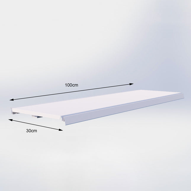 Legplank Wit (D x L) 30 cm x 100 cm