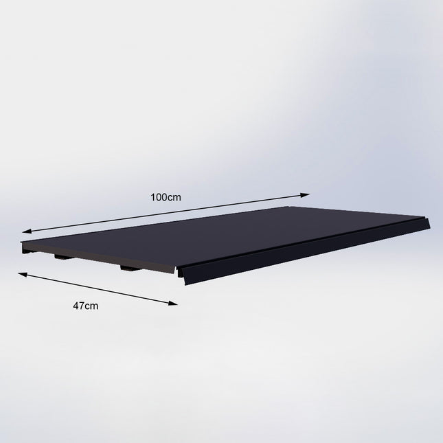 Legplank Antraciet (D x L) 47 cm x 100 cm