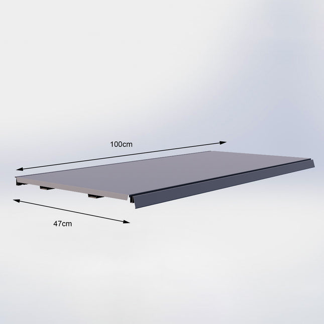 Legplank Grijs (D x L) 47 cm x 100 cm