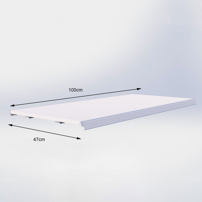 Legplank Wit (D x L) 47 cm x 100 cm