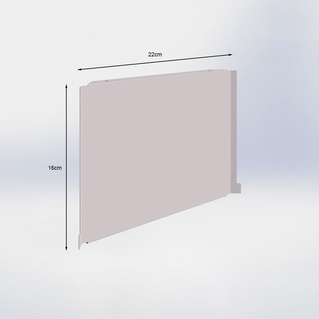 Plint Grijs voor hoekplank van 57 cm