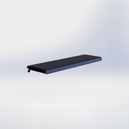 Legplank Zwart (D x L) 30 cm x 100 cm met dragers (D) 30 cm en prijsetiket