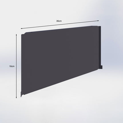 Plint Antraciet voor hoekplank van 47 cm