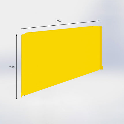 Plint Geel voor hoekplank van 47 cm