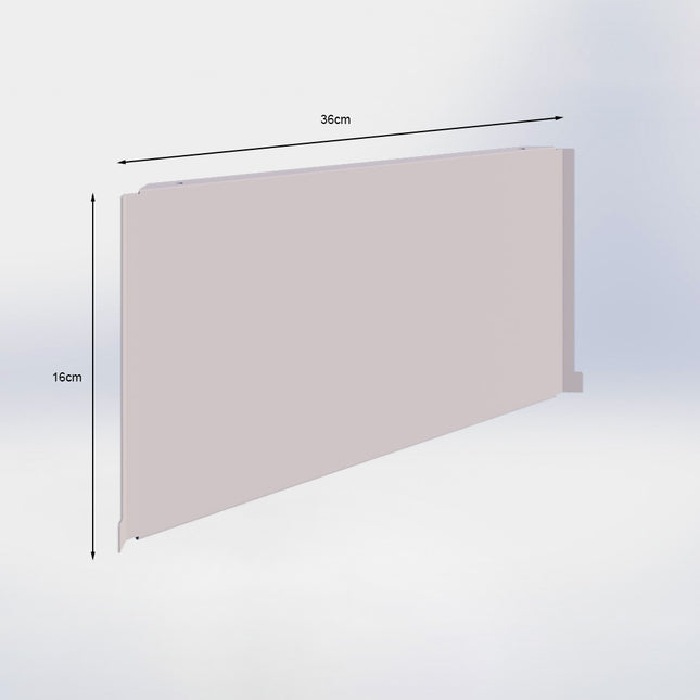 Plint Grijs voor hoekplank van 47 cm