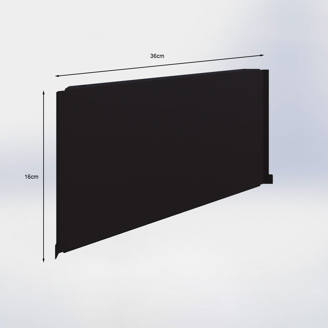 Plint Zwart voor hoekplank van 47 cm