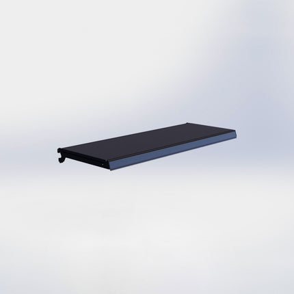 Legplank Zwart (D x L) 37 cm x 100 cm met dragers (D) 37 cm en prijsetiket