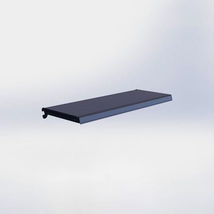 Legplank Antraciet (D x L) 37 cm x 100 cm met dragers (D) 37 cm en prijsetiket