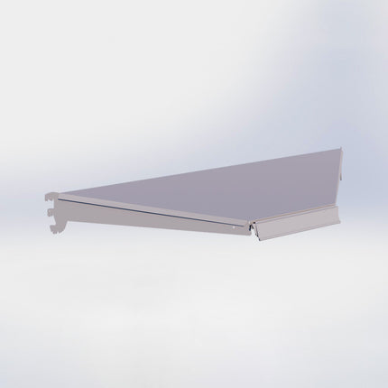 Hoekstelling legplank Grijs (D x L) 47 cm x 100 cm met dragers (D) 47 cm en prijsetiket