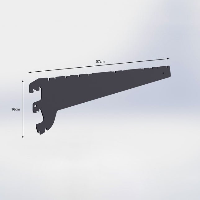 Plankdragers Antraciet (D) 57 cm