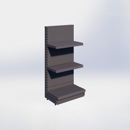 Kopstelling - H140 x B66,5 x D37 cm - 3 niveaus - Antraciet