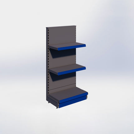 Kopstelling - H140 x B66,5 x D37 cm - 3 niveaus - Antraciet