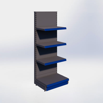 Kopstelling - H180 x B66,5 x D47 cm - 4 niveaus - Antraciet