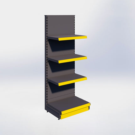 Kopstelling - H180 x B66,5 x D47 cm - 4 niveaus - Antraciet