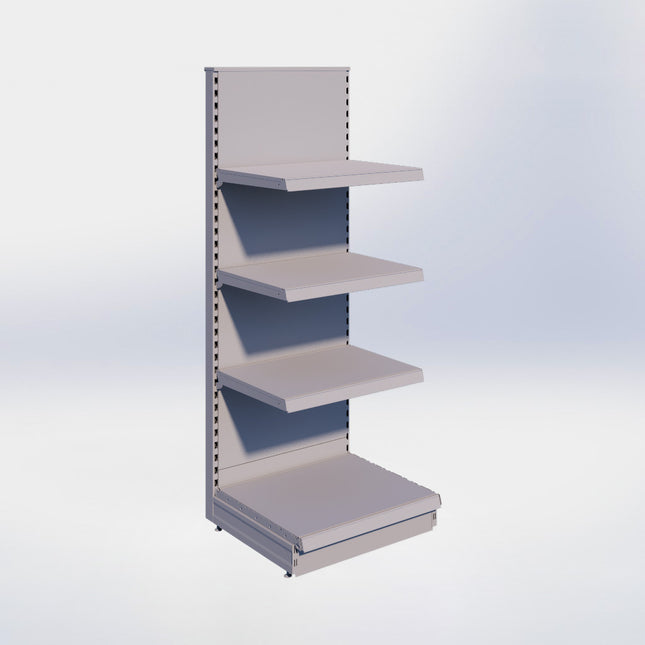 Kopstelling - H180 x B66,5 x D57 cm - 4 niveaus - Grijs