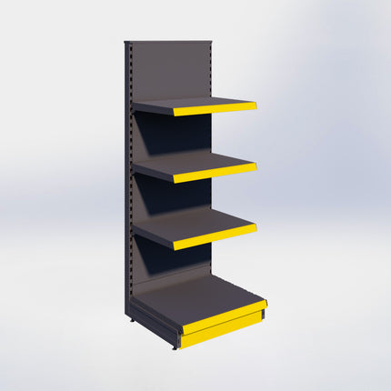 Kopstelling - H180 x B66,5 x D57 cm - 4 niveaus - Antraciet