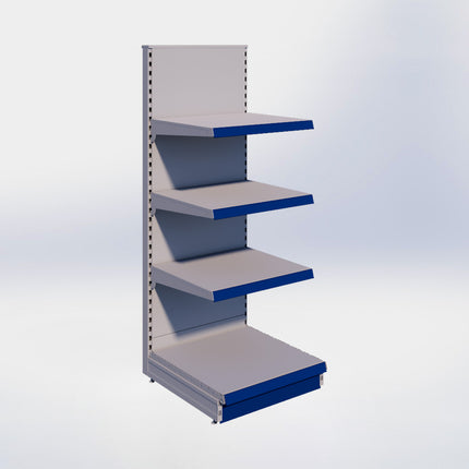 Kopstelling - H180 x B66,5 x D67 cm - 4 niveaus - Grijs