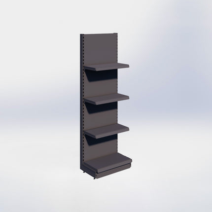 Wandstelling - H215 x B66,5 x D37 cm - 4 niveaus - Antraciet