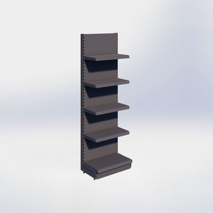 Wandstelling - H215 x B66,5 x D37 cm - 5 niveaus - Antraciet