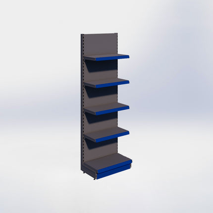 Wandstelling - H215 x B66,5 x D37 cm - 5 niveaus - Antraciet