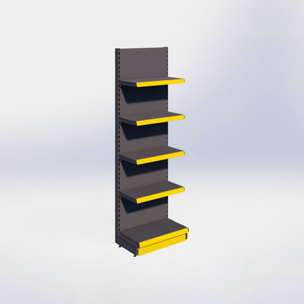 Wandstelling - H215 x B66,5 x D37 cm - 5 niveaus - Antraciet