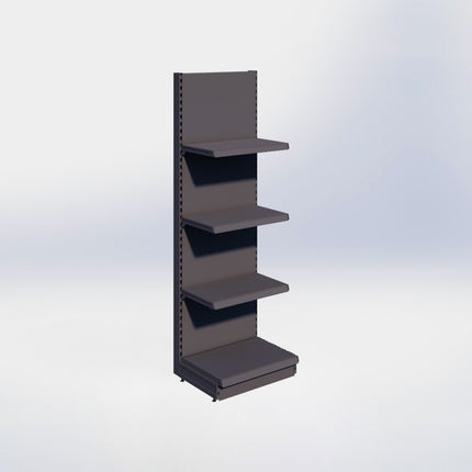Wandstelling - H215 x B66,5 x D47 cm - 4 niveaus - Antraciet