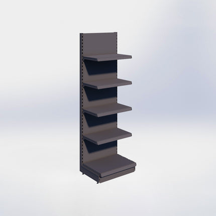 Wandstelling - H215 x B66,5 x D47 cm - 5 niveaus - Antraciet