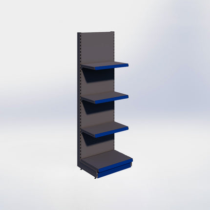 Wandstelling - H215 x B66,5 x D47 cm - 4 niveaus - Antraciet