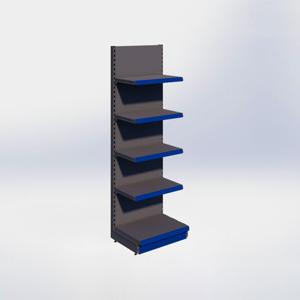 Wandstelling - H215 x B66,5 x D47 cm - 5 niveaus - Antraciet