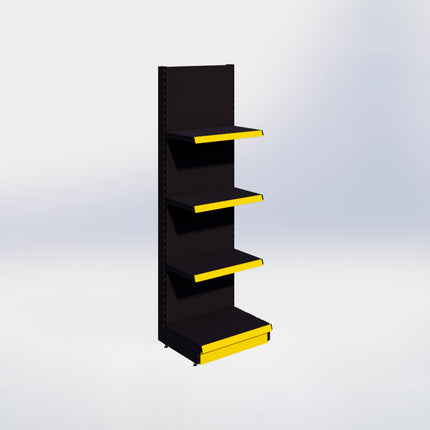 Wandstelling - H215 x B66,5 x D47 cm - 4 niveaus – Zwart