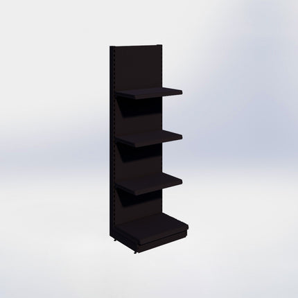 Wandstelling - H215 x B66,5 x D47 cm - 4 niveaus – Zwart