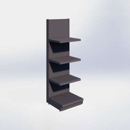 Wandstelling - H215 x B66,5 x D57 cm - 4 niveaus - Antraciet