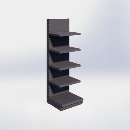 Wandstelling - H215 x B66,5 x D57 cm - 5 niveaus - Antraciet