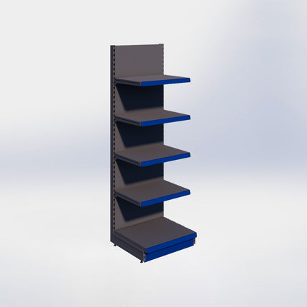 Wandstelling - H215 x B66,5 x D57 cm - 5 niveaus - Antraciet