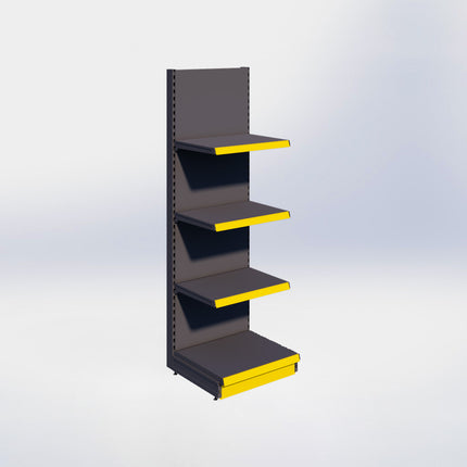 Wandstelling - H215 x B66,5 x D57 cm - 4 niveaus - Antraciet