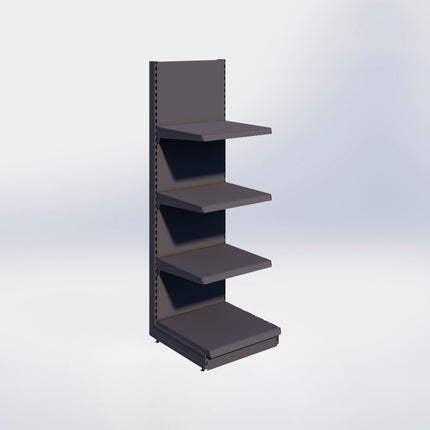 Wandstelling - H215 x B66,5 x D67 cm - 4 niveaus - Antraciet