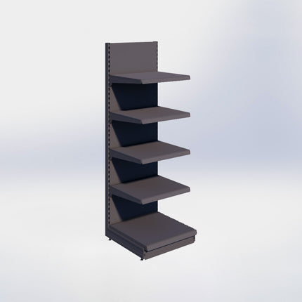 Wandstelling - H215 x B66,5 x D67 cm - 5 niveaus - Antraciet