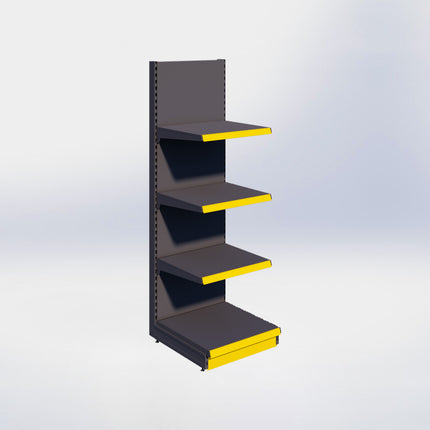 Wandstelling - H215 x B66,5 x D67 cm - 4 niveaus - Antraciet