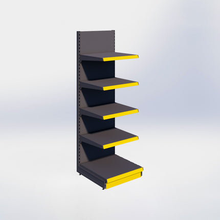 Wandstelling - H215 x B66,5 x D67 cm - 5 niveaus - Antraciet